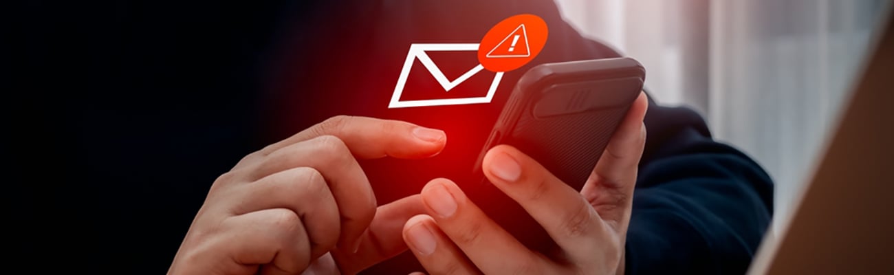 hands phone email alert